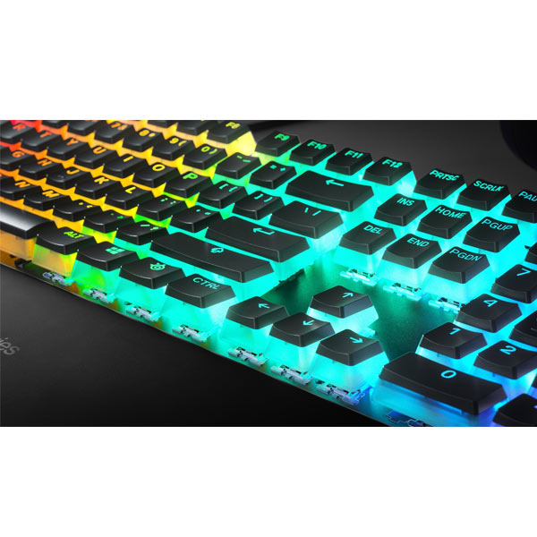 Klávesy SteelSeries PrismCAPS čierne, US