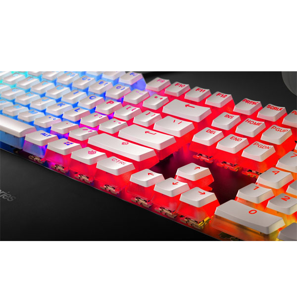 Klávesy SteelSeries PrismCAPS biele, US Klávesy SteelSeries PrismCAPS biele, US