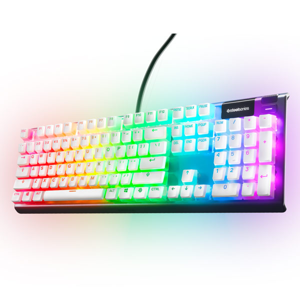 Klávesy SteelSeries PrismCAPS biele, US