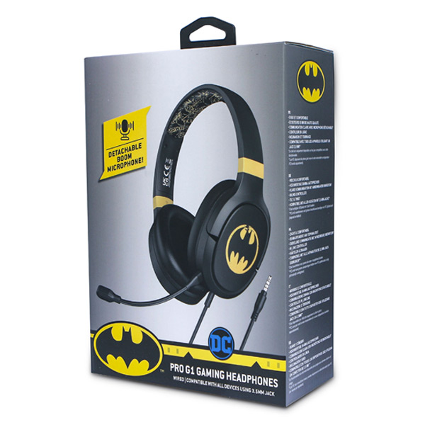 Detské herné slúchadlá OTL Technologies DC Comics Batman PRO G1 Detské herné slúchadlá OTL Technologies DC Comics Batman PRO G1