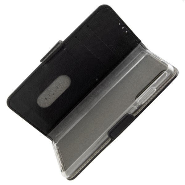 Knižkové puzdro FIXED Opus pre Samsung Galaxy A03s, čierna