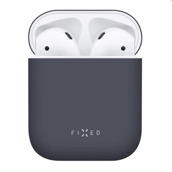 FIXED Silky Silikónové puzdro pre Apple AirPods 1/2, modré