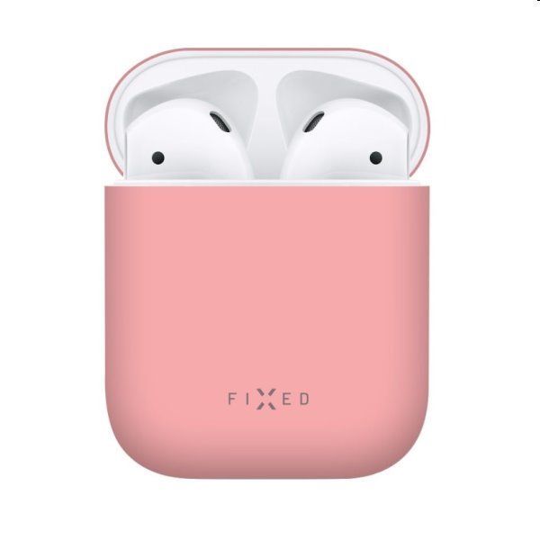 FIXED Silky Silikónové puzdro pre Apple AirPods 1/2, ružové