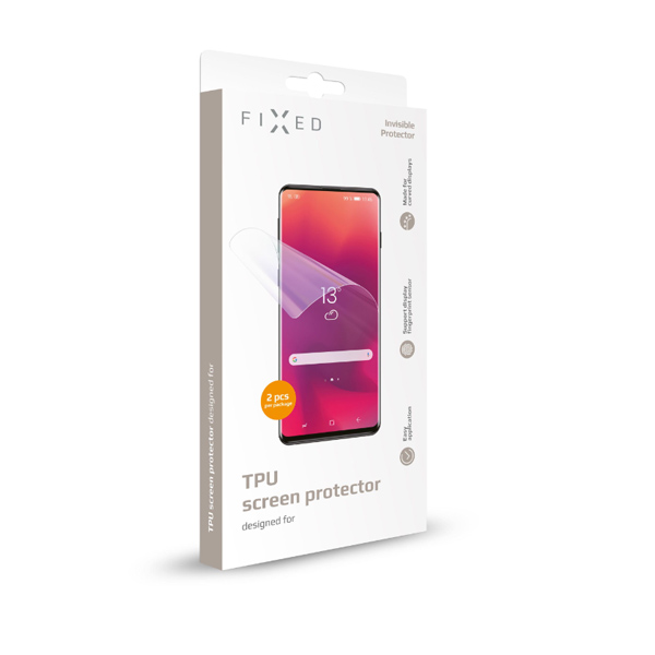 FIXED TPU Invisible Protector Fólia pre Samsung Galaxy S21, 2 ks