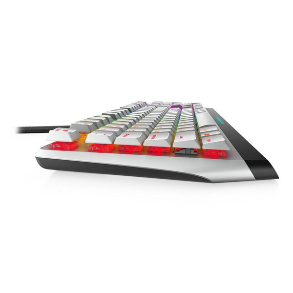 Herná klávesnica Dell Alienware 510K Low-profile RGB, biela
