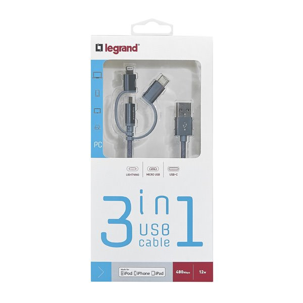 Legrand USB KÁBEL 3IN1 Legrand USB KÁBEL 3IN1