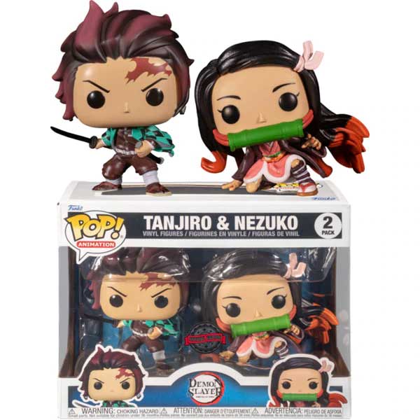 POP! Animation: Tanjiro & Nezuko (Demon Slayer) Special Editon 2 Pack