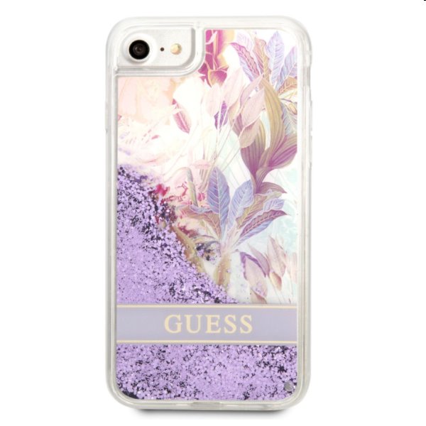 Zadný kryt Guess Liquid Glitter Flower pre Apple iPhone 7/8/SE2020/SE2022, fialová Zadný kryt Guess Liquid Glitter Flower pre Apple iPhone 7/8/SE2020/SE2022, fialová