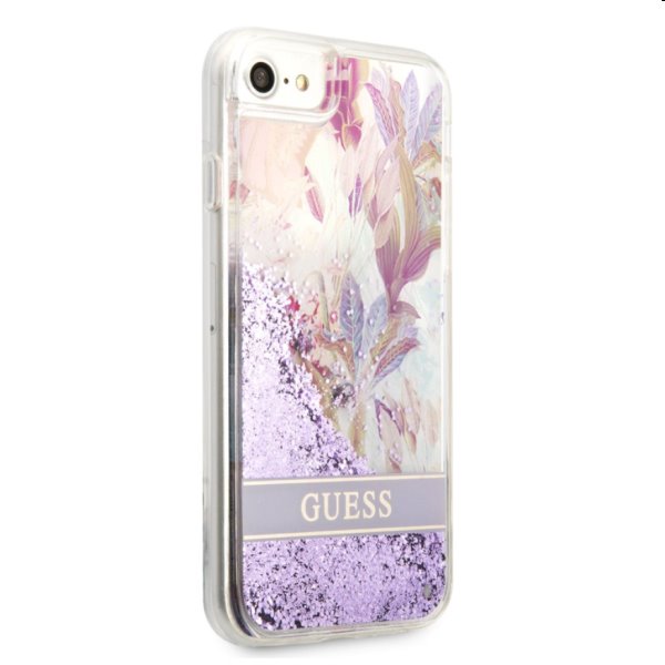 Zadný kryt Guess Liquid Glitter Flower pre Apple iPhone 7/8/SE2020/SE2022, fialová Zadný kryt Guess Liquid Glitter Flower pre Apple iPhone 7/8/SE2020/SE2022, fialová