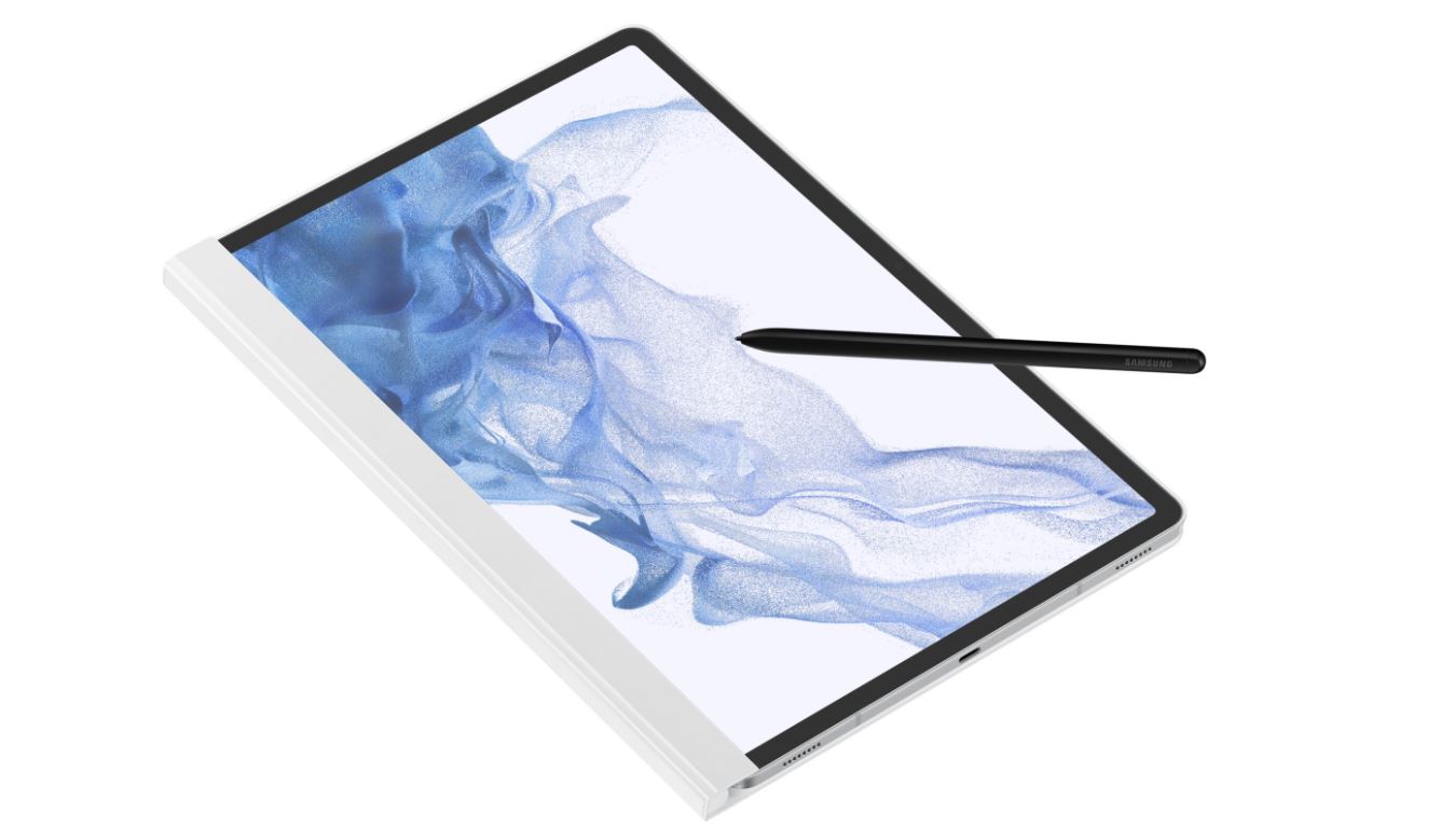 Puzdro Note View Cover pre Samsung Galaxy Tab S8 Plus, biela