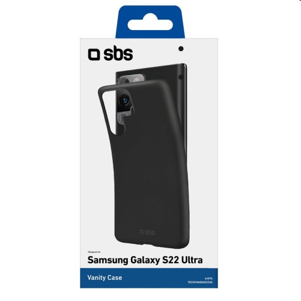 Zadný kryt SBS Vanity pre Samsung Galaxy S22 Ultra, čierna