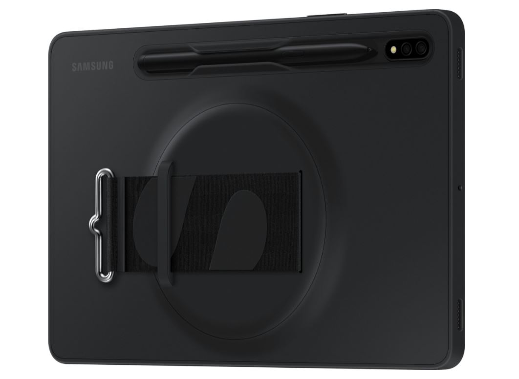 Puzdro Silicone Strap Cover pre Samsung Galaxy Tab S8, čierna Puzdro Silicone Strap Cover pre Samsung Galaxy Tab S8, čierna
