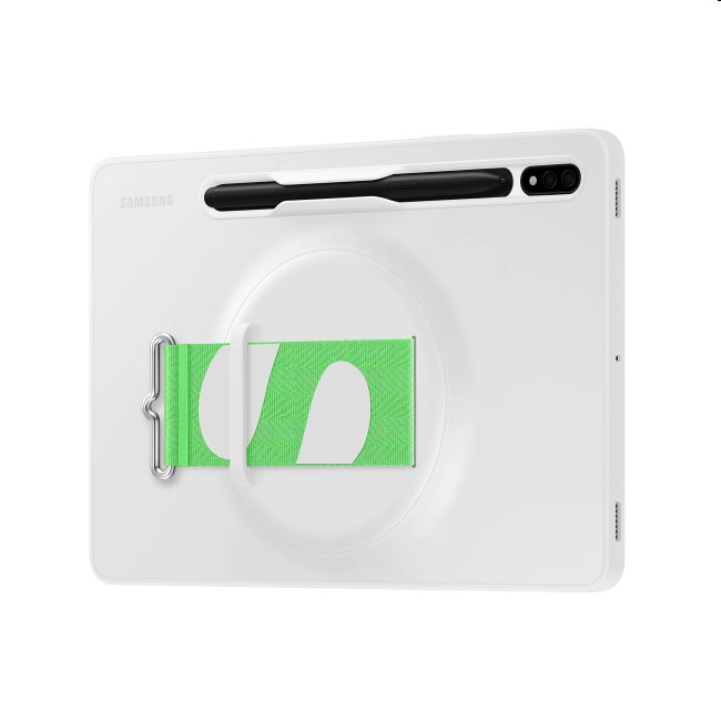 Puzdro Silicone Strap Cover pre Samsung Galaxy Tab S8, biela Puzdro Silicone Strap Cover pre Samsung Galaxy Tab S8, biela