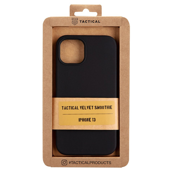 Zadný kryt Tactical Velvet Smoothie pre Apple iPhone 13, čierna