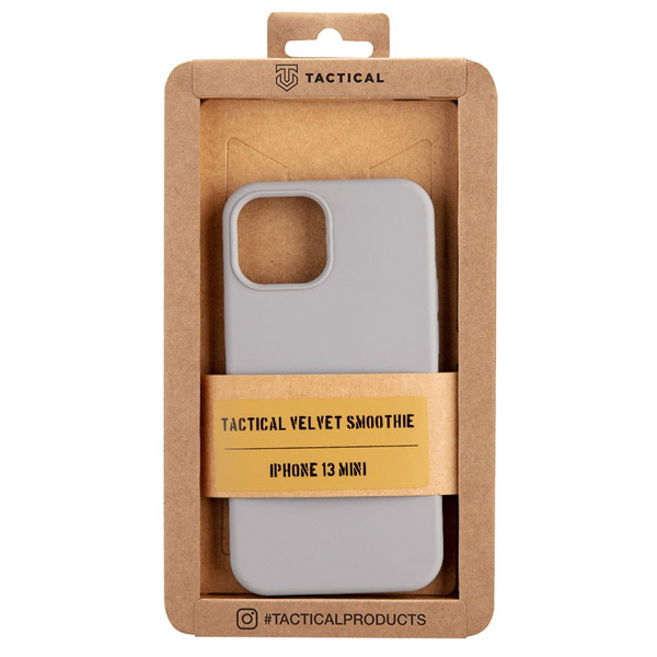 Zadný kryt Tactical Velvet Smoothie pre Apple iPhone 13 mini, sivá