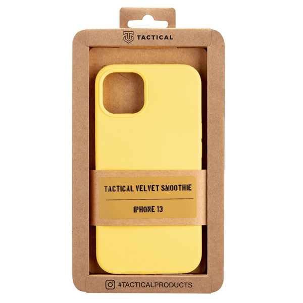 Zadný kryt Tactical Velvet Smoothie pre Apple iPhone 13, žltá Zadný kryt Tactical Velvet Smoothie pre Apple iPhone 13, žltá