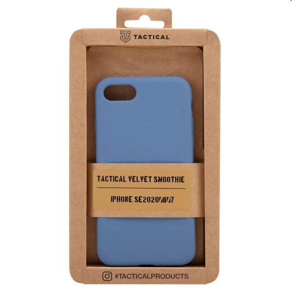 Zadný kryt Tactical Velvet Smoothie pre Apple iPhone 7/8/SE2020/SE2022, modrá