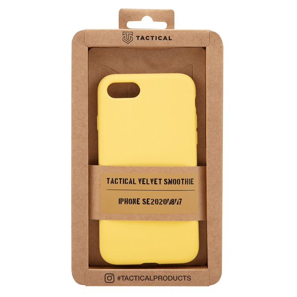 Zadný kryt Tactical Velvet Smoothie pre Apple iPhone 7/8/SE2020/SE2022, žltá Zadný kryt Tactical Velvet Smoothie pre Apple iPhone 7/8/SE2020/SE2022, žltá