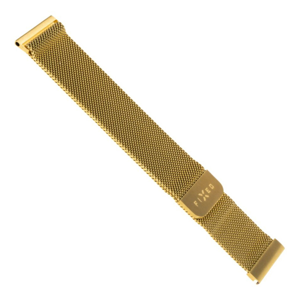 FIXED Mesh Nerezový remienok pre inteligentné hodinky 20 mm, zlatá
