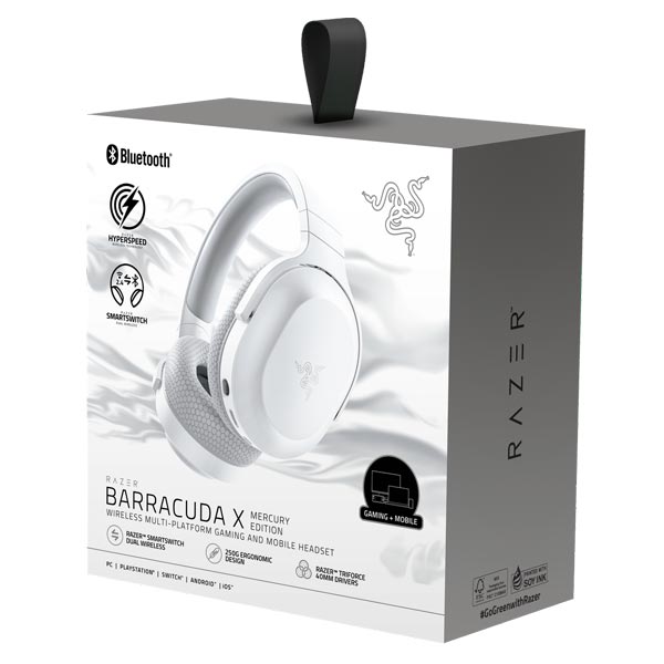 Herné slúchadlá Razer Barracuda X, Mercury White Herné slúchadlá Razer Barracuda X, Mercury White