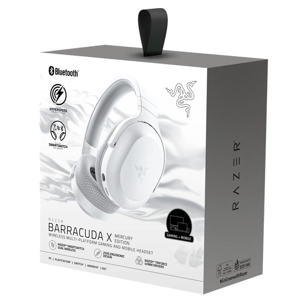 Herné slúchadlá Razer Barracuda X, Mercury White