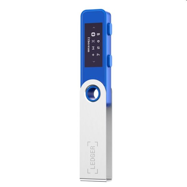 Ledger Nano S Plus hardvérová peňaženka na kryptomeny, modrá Ledger Nano S Plus hardvérová peňaženka na kryptomeny, modrá