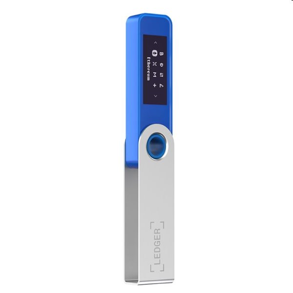 Ledger Nano S Plus hardvérová peňaženka na kryptomeny, modrá Ledger Nano S Plus hardvérová peňaženka na kryptomeny, modrá