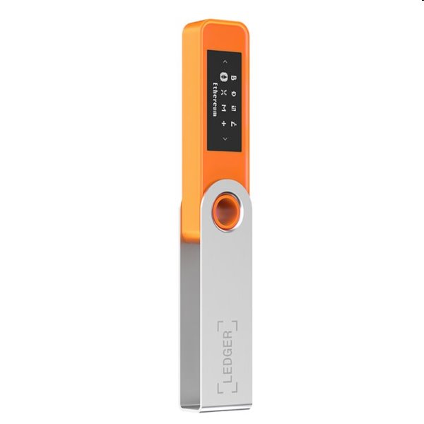 Ledger Nano S Plus hardvérová peňaženka na kryptomeny, oranžová Ledger Nano S Plus hardvérová peňaženka na kryptomeny, oranžová