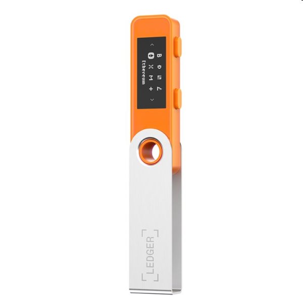 Ledger Nano S Plus hardvérová peňaženka na kryptomeny, oranžová Ledger Nano S Plus hardvérová peňaženka na kryptomeny, oranžová