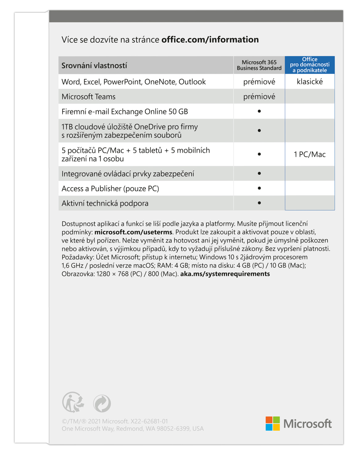 Microsoft Office 2021 pre podnikateľov - 1 PC/Mac Microsoft Office 2021 pre podnikateľov - 1 PC/Mac