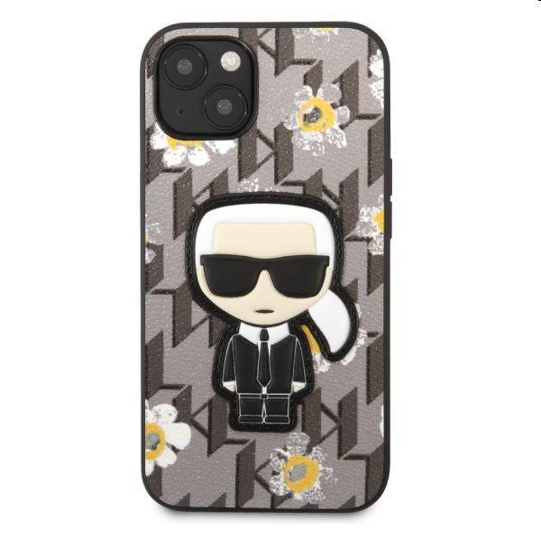 Zadný Karl Lagerfeld Ikonik Flower pre Apple iPhone 13 mini, šedá Zadný Karl Lagerfeld Ikonik Flower pre Apple iPhone 13 mini, šedá