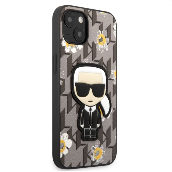 Zadný Karl Lagerfeld Ikonik Flower pre Apple iPhone 13 mini, šedá Zadný Karl Lagerfeld Ikonik Flower pre Apple iPhone 13 mini, šedá