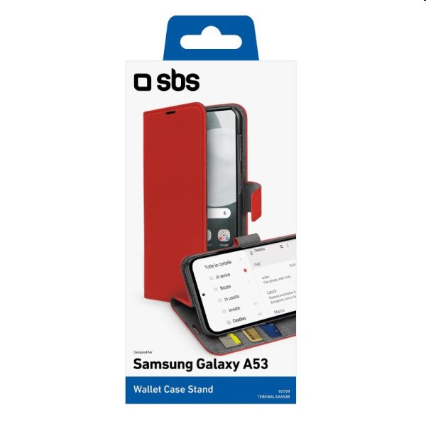 Knižkové puzdro SBS Book Wallet Stand pre Samsung Galaxy A53, červená Knižkové puzdro SBS Book Wallet Stand pre Samsung Galaxy A53, červená