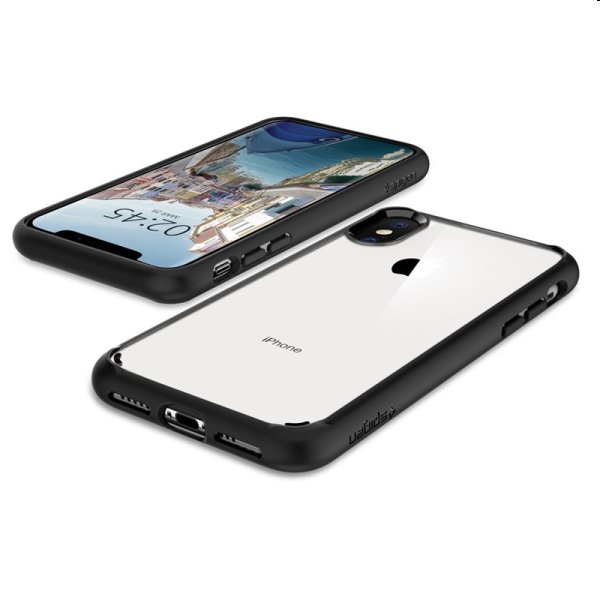 Zadný kryt Spigen Ultra Hybrid pre Apple iPhone XS/X, čierna Zadný kryt Spigen Ultra Hybrid pre Apple iPhone XS/X, čierna