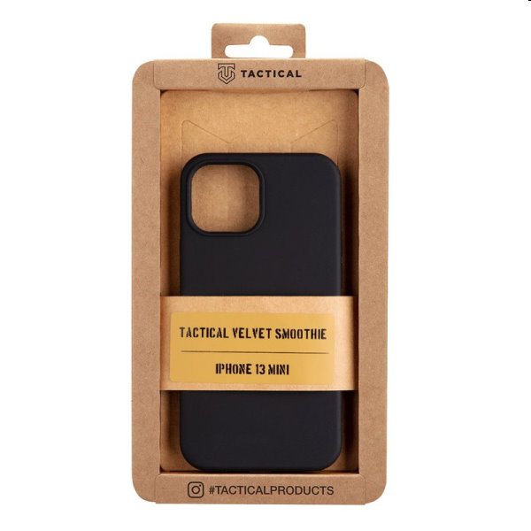 Zadný kryt Tactical Velvet Smoothie pre Apple iPhone 13 mini, čierna