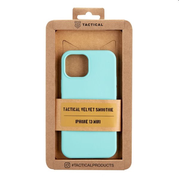 Zadný kryt Tactical Velvet Smoothie pre Apple iPhone 13 mini, tyrkysová Zadný kryt Tactical Velvet Smoothie pre Apple iPhone 13 mini, tyrkysová