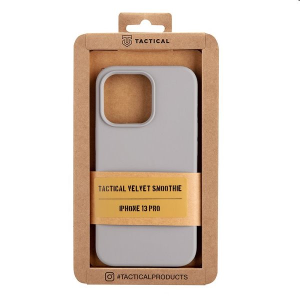 Zadný kryt Tactical Velvet Smoothie pre Apple iPhone 13 Pro, sivá Zadný kryt Tactical Velvet Smoothie pre Apple iPhone 13 Pro, sivá