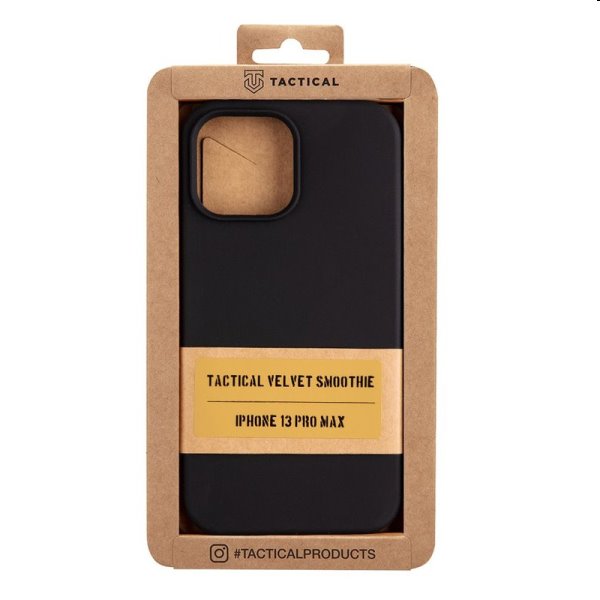Zadný kryt Tactical Velvet Smoothie pre Apple iPhone 13 Pro Max, čierna Zadný kryt Tactical Velvet Smoothie pre Apple iPhone 13 Pro Max, čierna