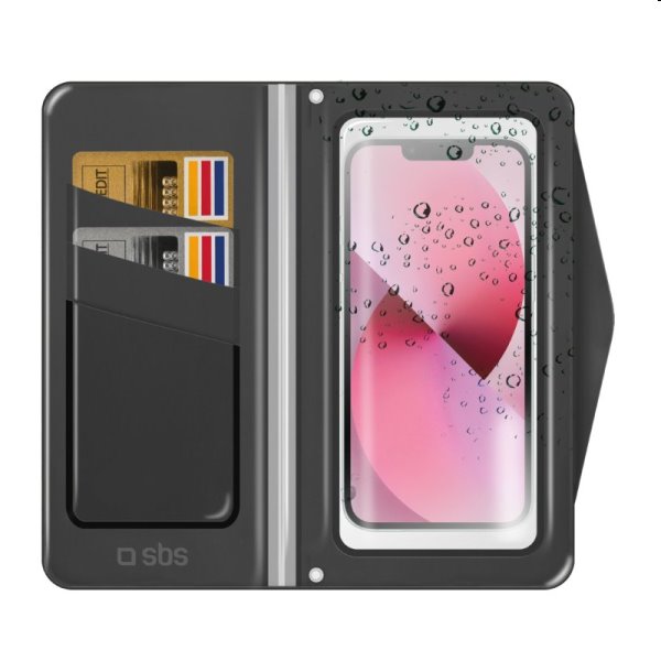 SBS Univerzálne puzdro Water Wallet pre smartfóny do 6,8'', čierne