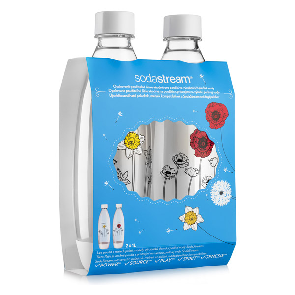 SodaStream Fľaša fuse duo pack 1l kvetiny