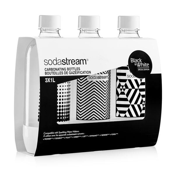 SodaStream Fľaša TriPack 1l black&white