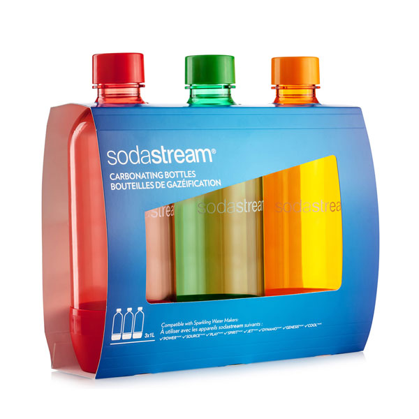 SodaStream Fľaša TriPack 1l orange/green/red