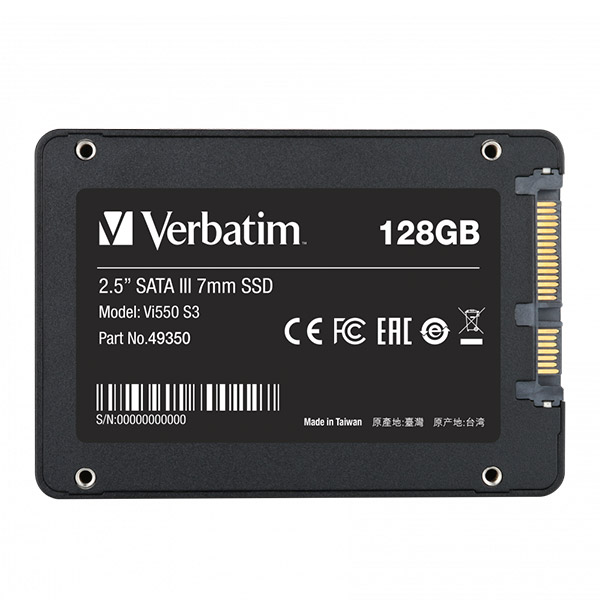Verbatim SSD 128GB SATA III Vi550 S3 interný disk 2.5", Solid State Drive Verbatim SSD 128GB SATA III Vi550 S3 interný disk 2.5", Solid State Drive