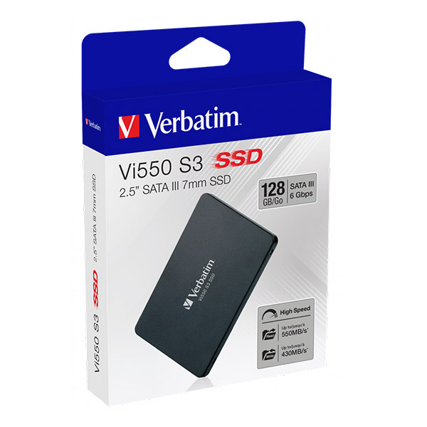 Verbatim SSD 128GB SATA III Vi550 S3 interný disk 2.5", Solid State Drive Verbatim SSD 128GB SATA III Vi550 S3 interný disk 2.5", Solid State Drive