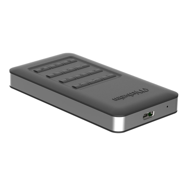 Verbatim SSD 256GB disk USB 3.1,USB-C, šifrovaný externý s numerickou klávesnicou, Store 'n' Go čierny