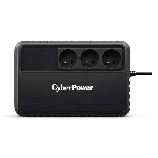Záložný zdroj CyberPower BU 650E, 650 VA / 360 W, 3 x FR zásuvka, čierny