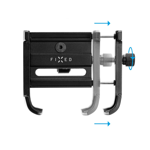 FIXED držiak mobilného telefónu na bicykel FIXED Bikee ALU 2 s otočnou hlavou, čierna