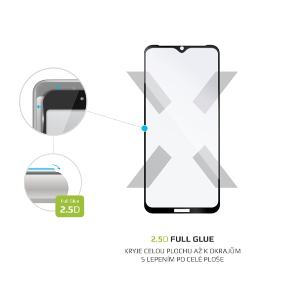 FIXED Full-Cover ochranné sklo pre Xiaomi Redmi 9A, 9C, 9C NFC, čierna FIXED Full-Cover ochranné sklo pre Xiaomi Redmi 9A, 9C, 9C NFC, čierna