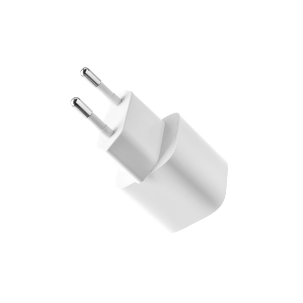 FIXED Mini nabíjací set s USB-C výstupom a USB-C/USB-C kábel, PD, 1 m, 20 W, biela