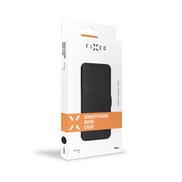 Knižkové puzdro FIXED Topic pre Xiaomi Redmi 9C/9C NFC, čierna